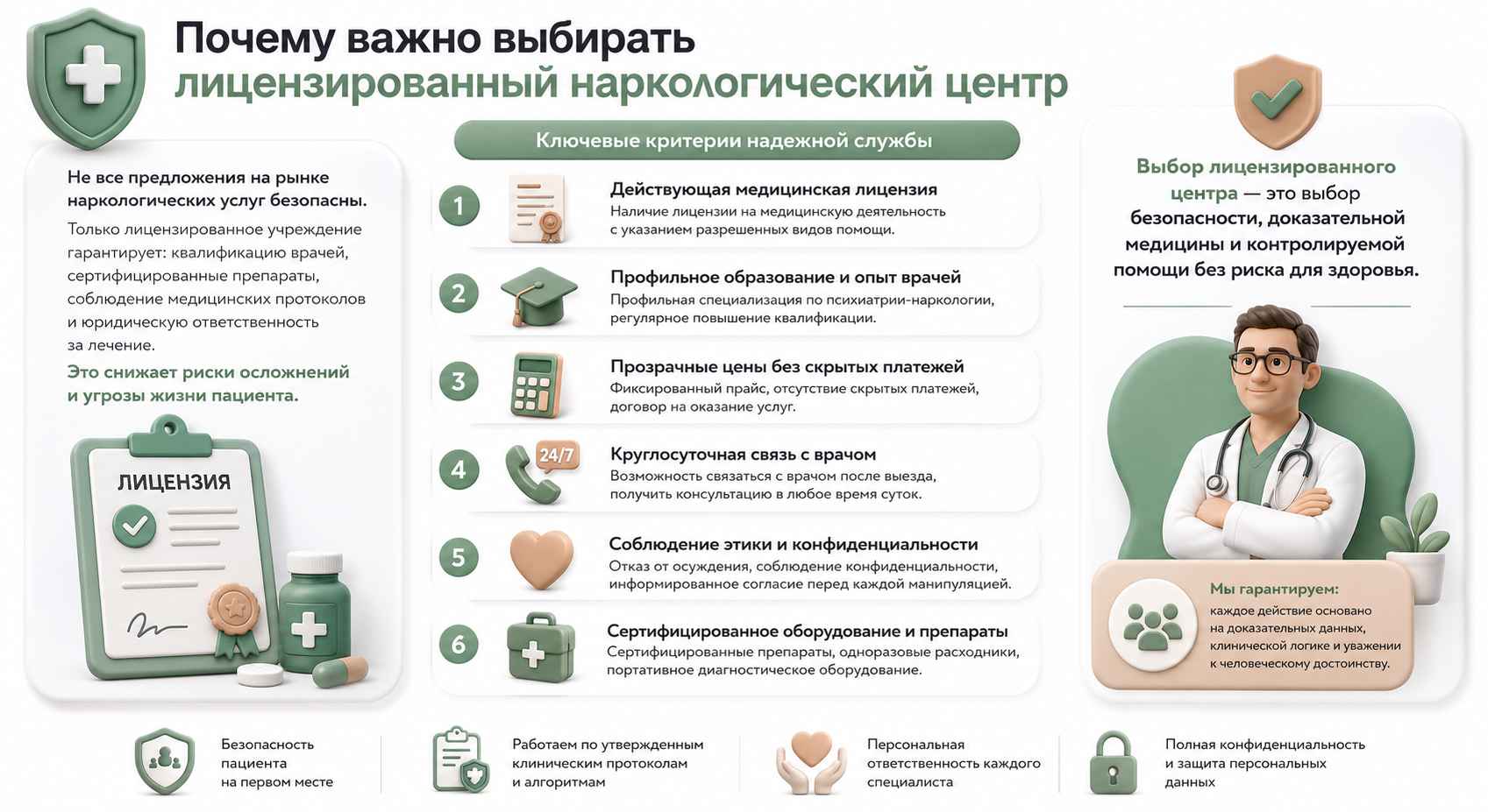 Почему важно выбирать лицензированный наркологический центр